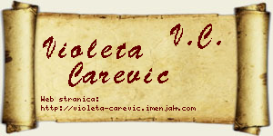 Violeta Carević vizit kartica